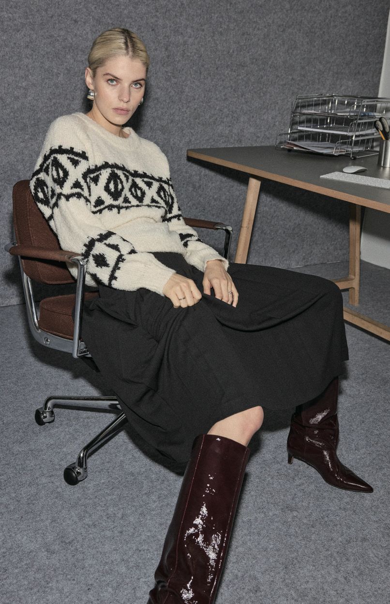 Jersey holgado con canalé BETRIZ