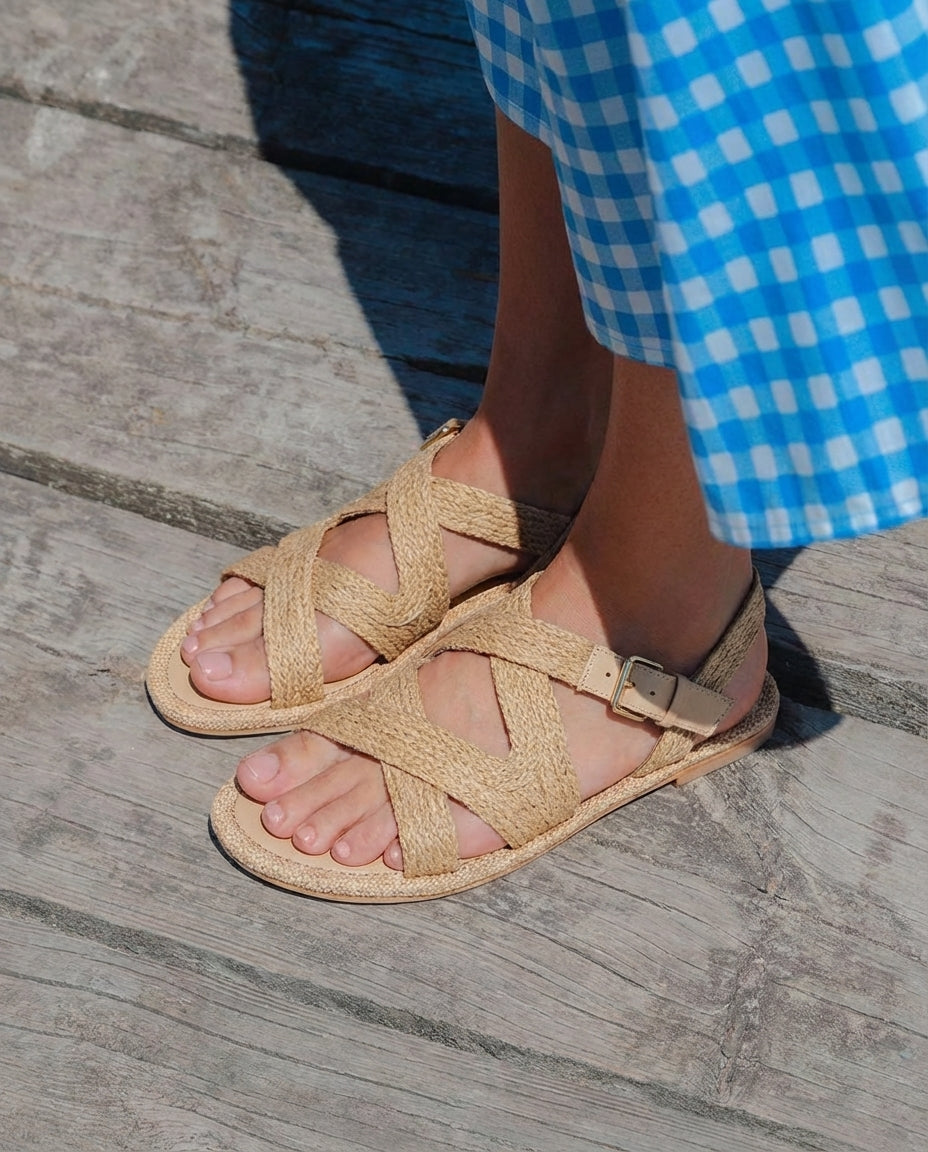 Sandalias de yute ATENEA
