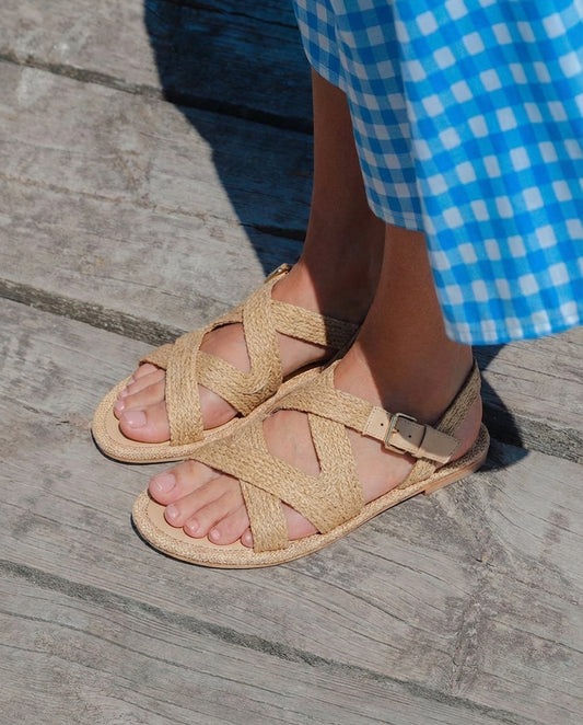 Sandalias de yute ATENEA