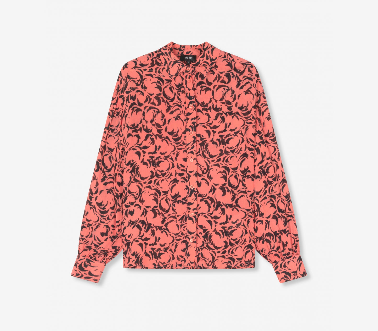 Blusa oversize estampada coral NEFELI