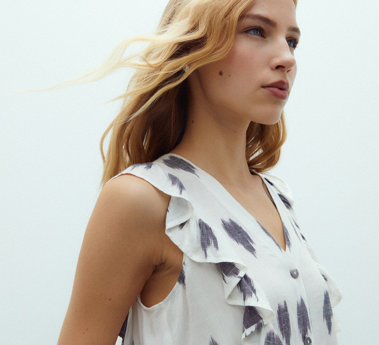 Blusa efecto chaleco DENZEL