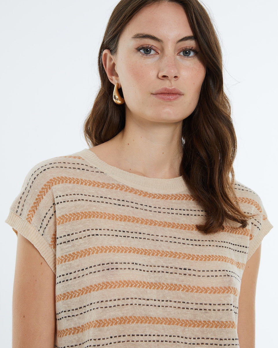 Jersey en rayas jaquard MARIONA