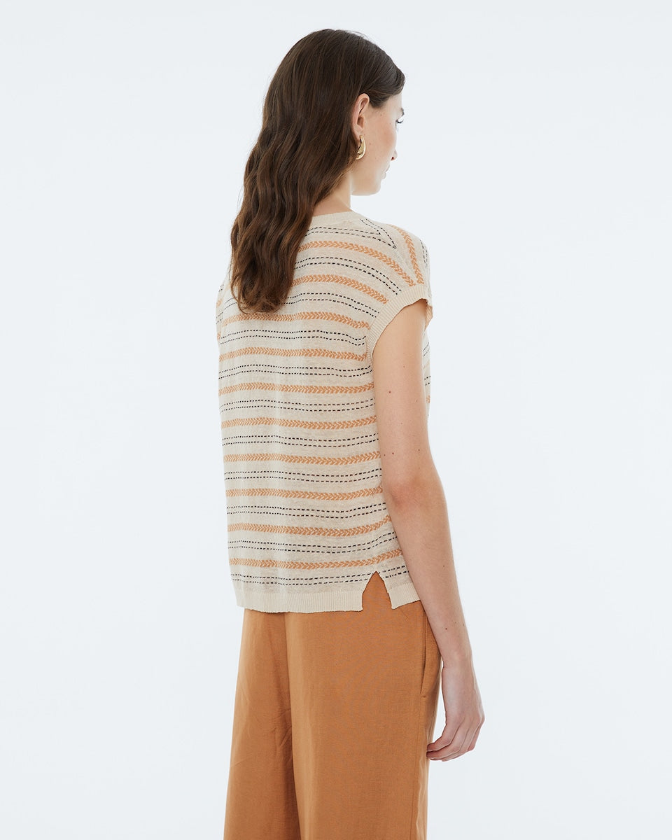 Jersey en rayas jaquard MARIONA