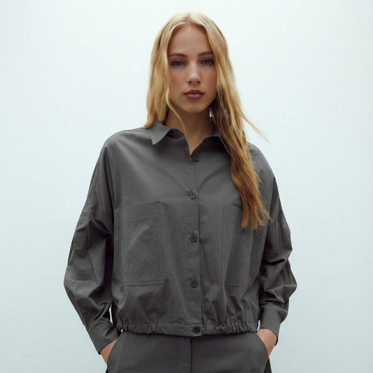 Chaqueta corta gris DALILA