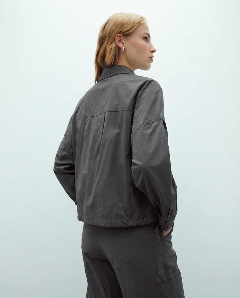 Chaqueta corta gris DALILA