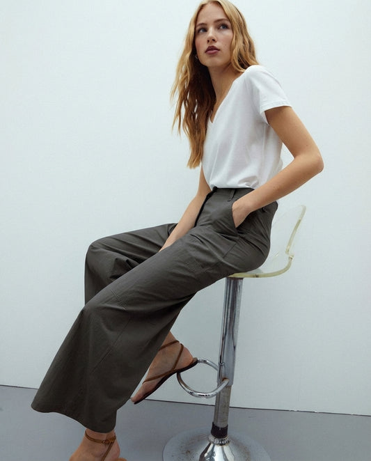 Pantalón culotte gris DONATA