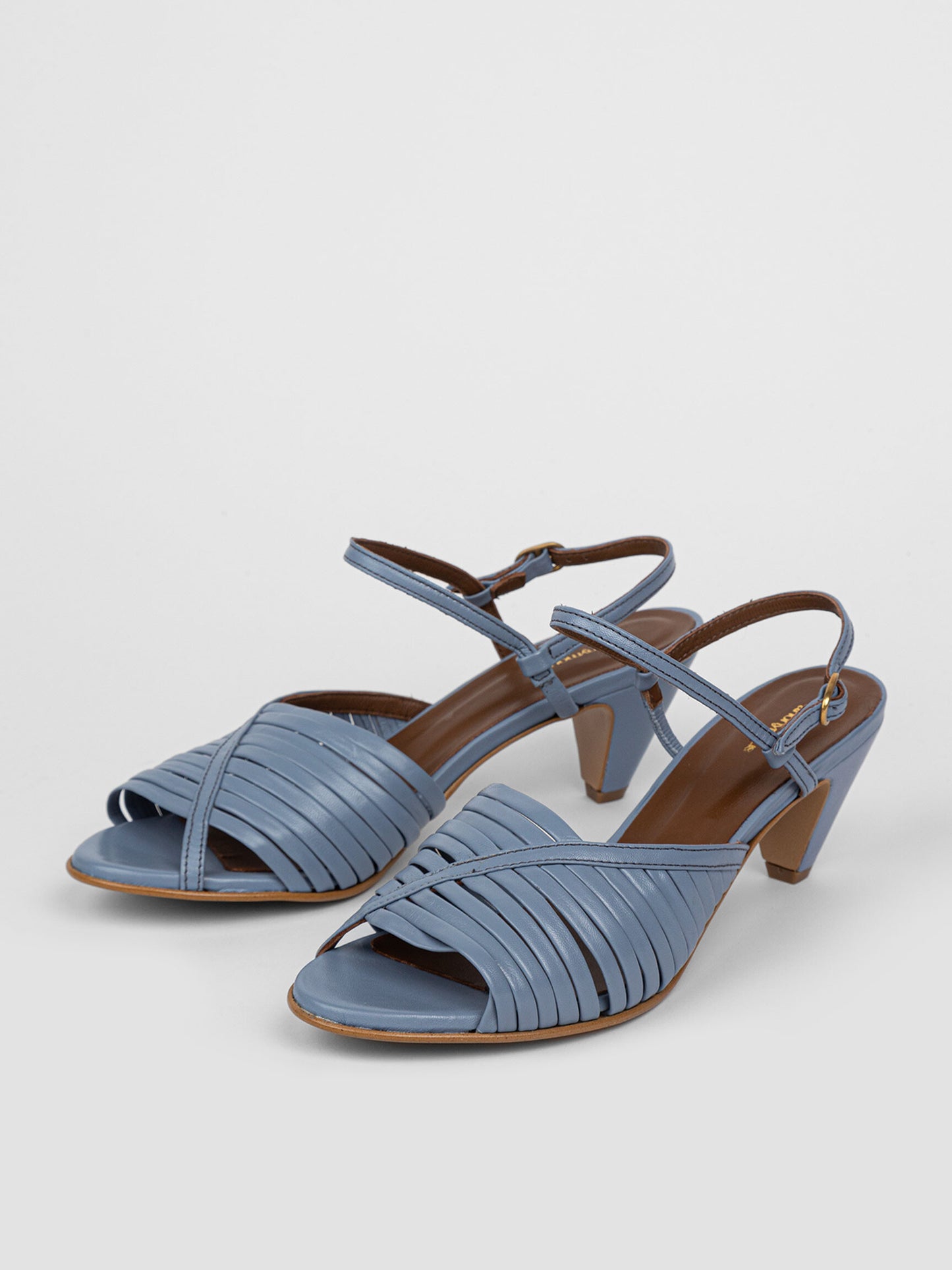 Sandalias de tiras azul bebé LEAN