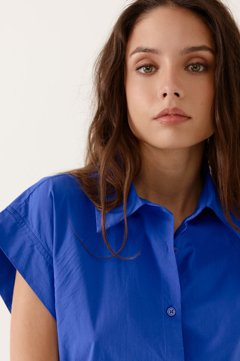 Camisa azul klein DAMA