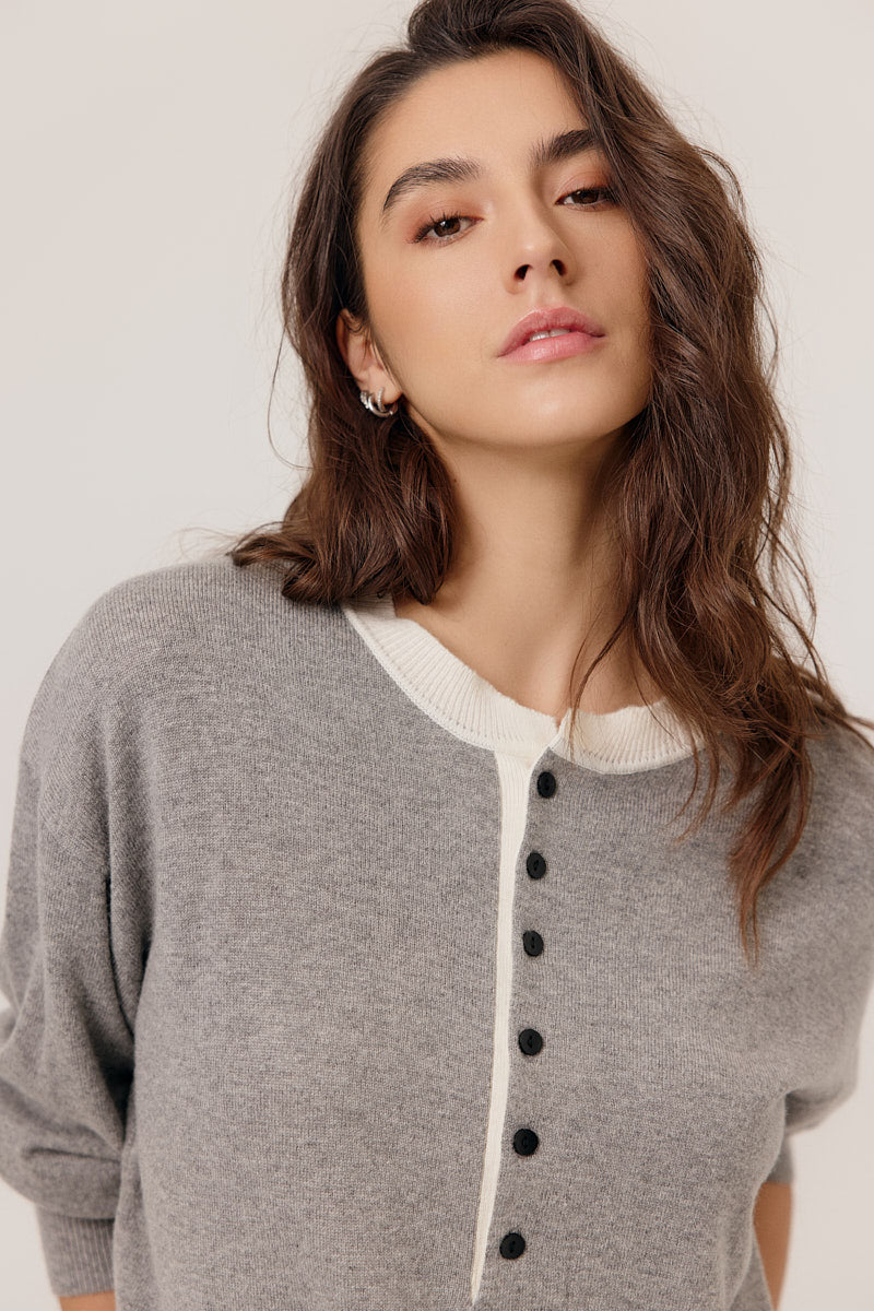 Jersey gris botones BILGE
