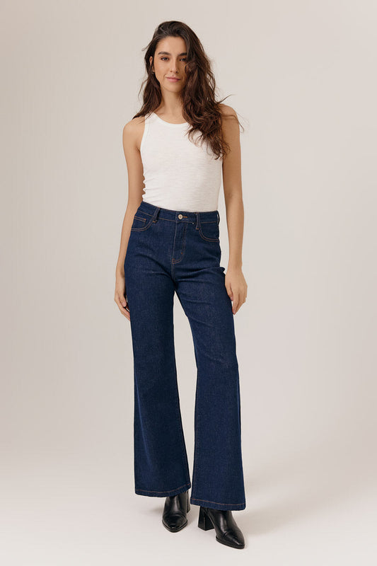 Pantalón vaquero azul oscuro BETANIA