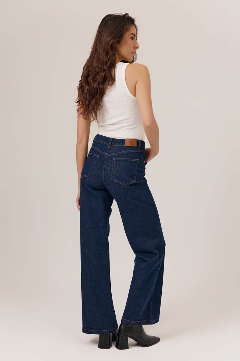 Pantalón vaquero azul oscuro BETANIA