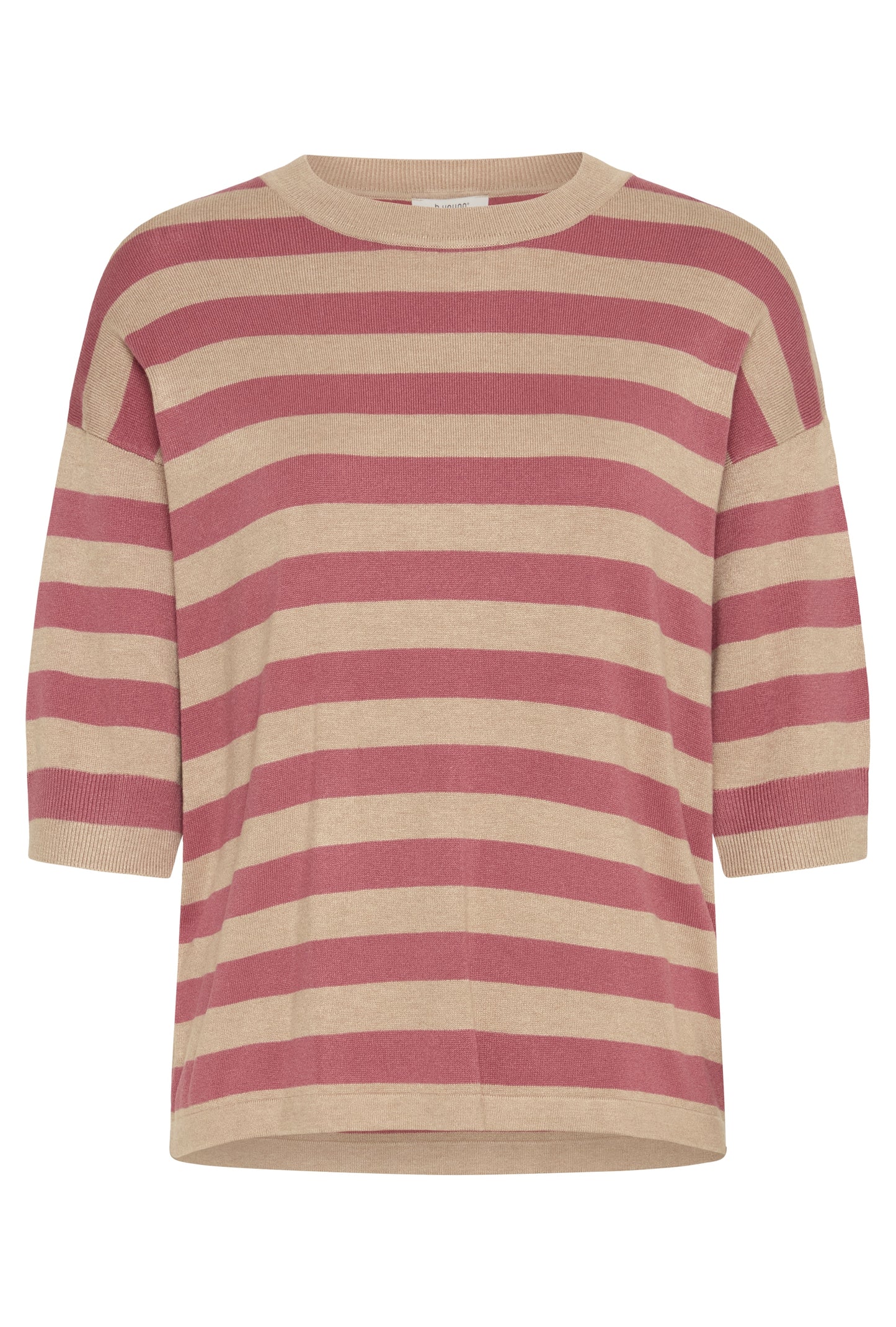 Jersey manga corta BRINA a rayas rosa