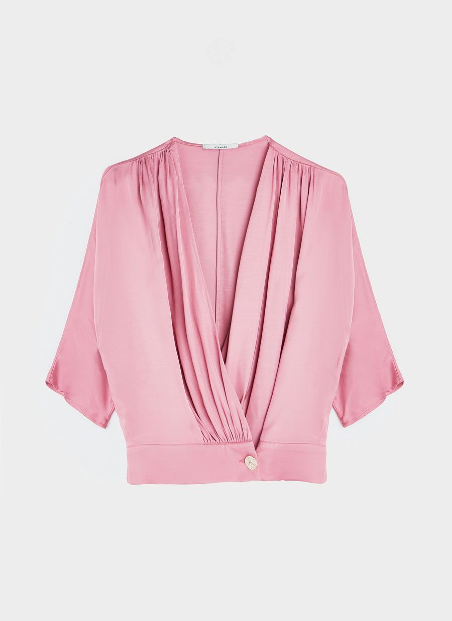 Blusa rosa de Uterqüe