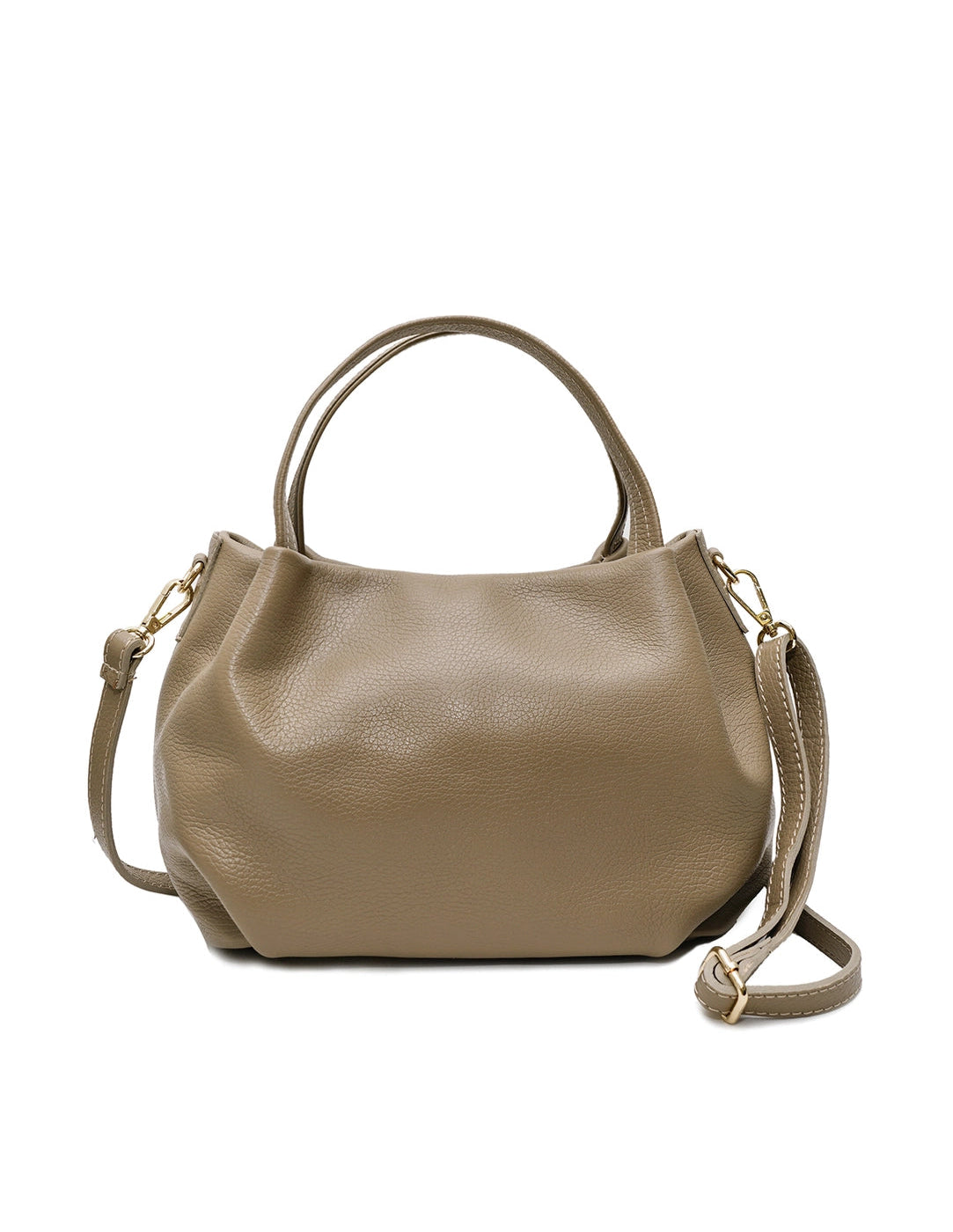 Bolso de piel con doble asa GALA