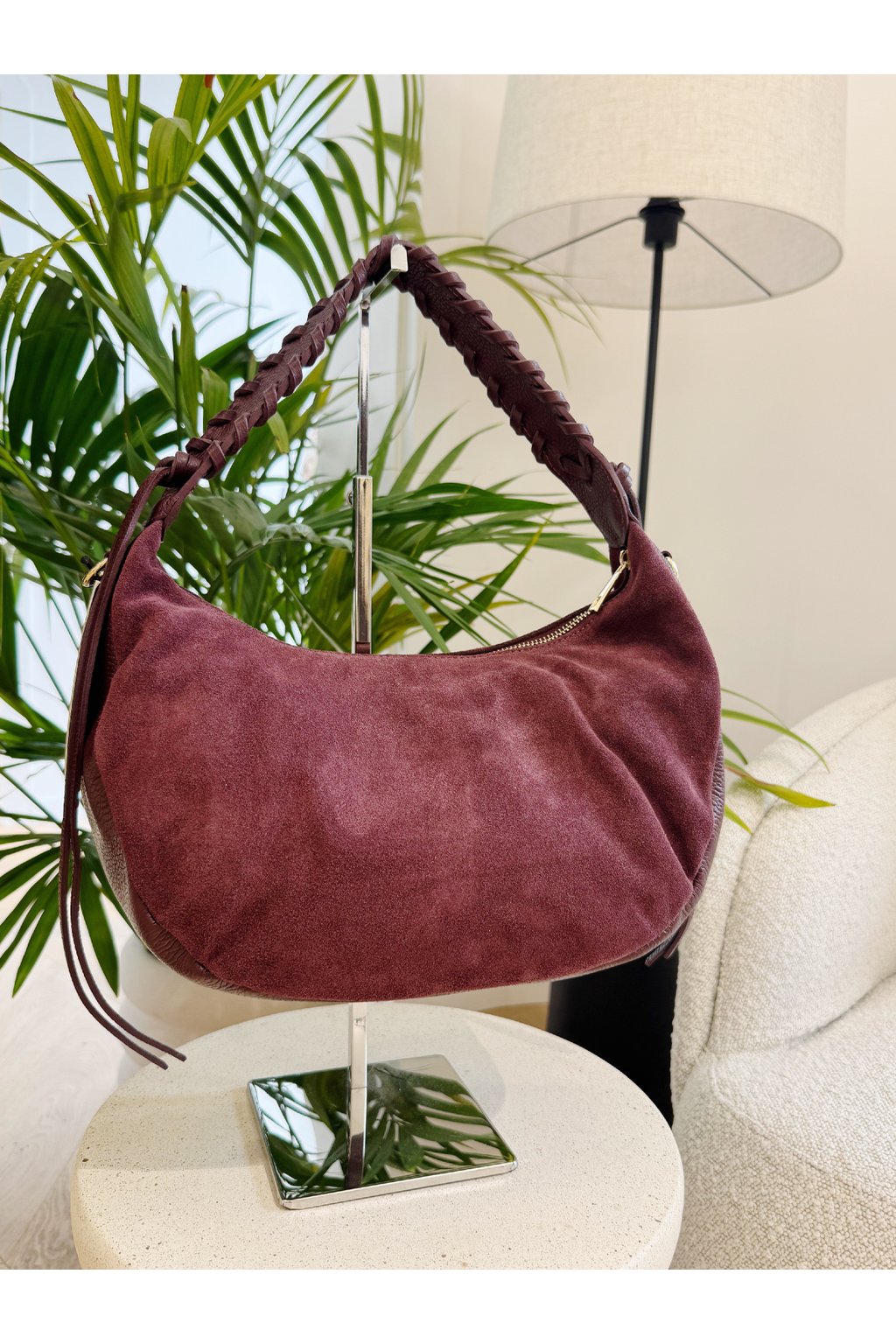 Bolso grande serraje granate DAYTONA