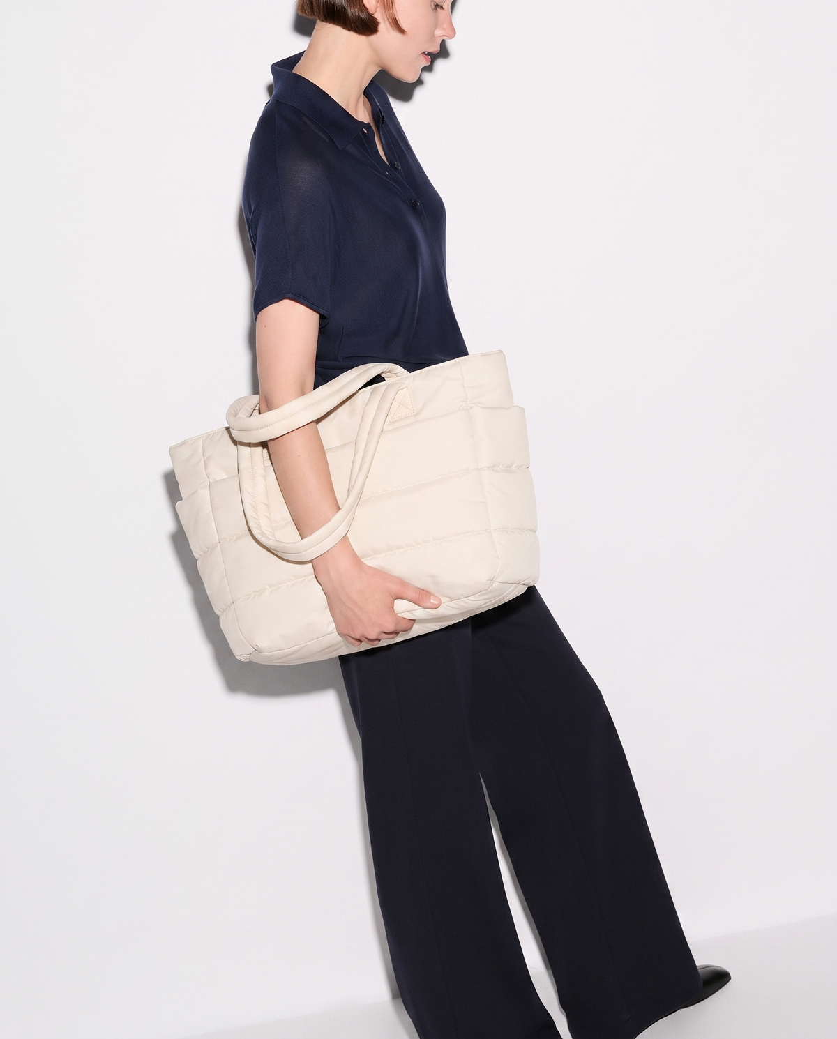 Bolso acolchado PUFFIE LUMARA BAGS crudo