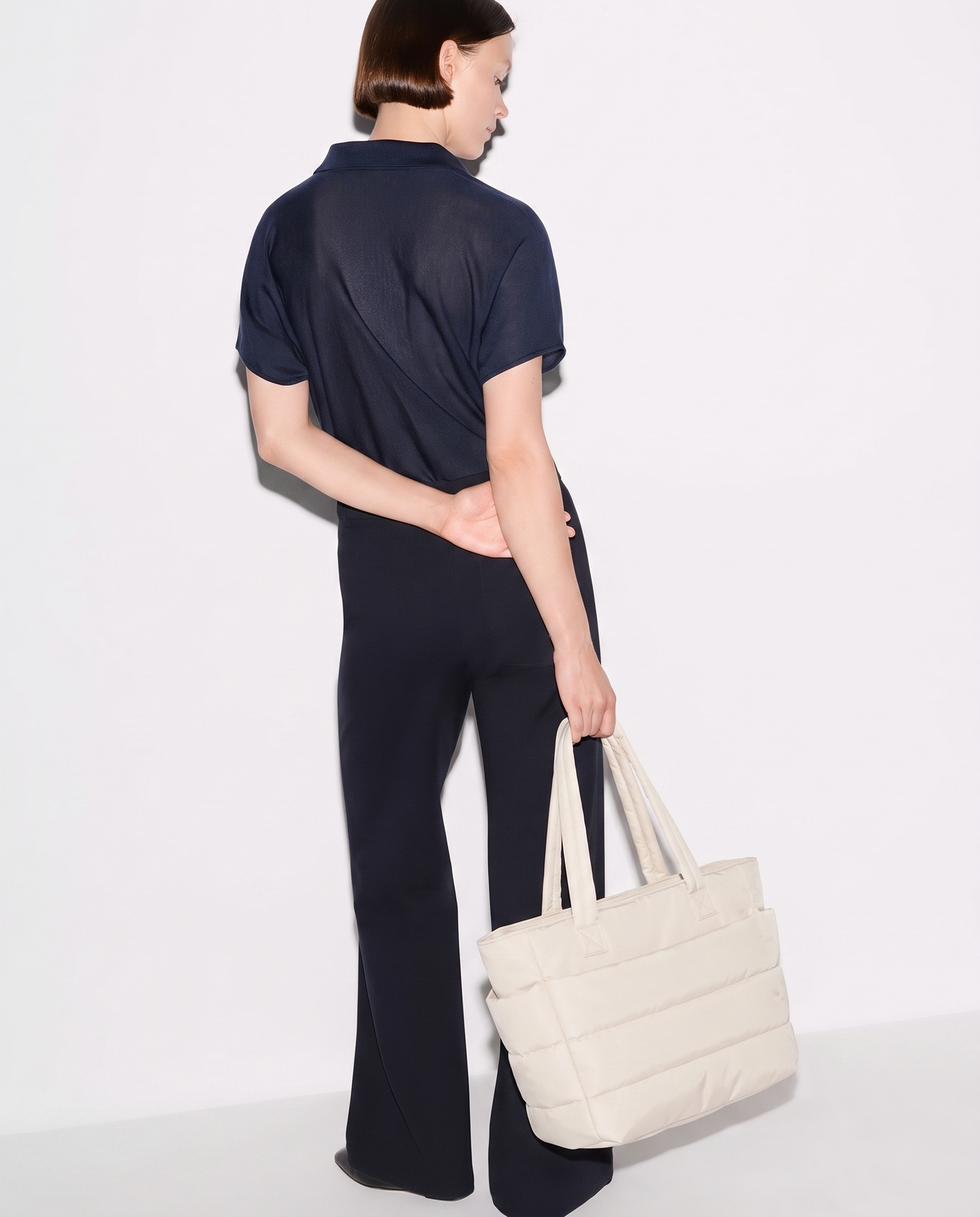 Bolso acolchado PUFFIE LUMARA BAGS crudo