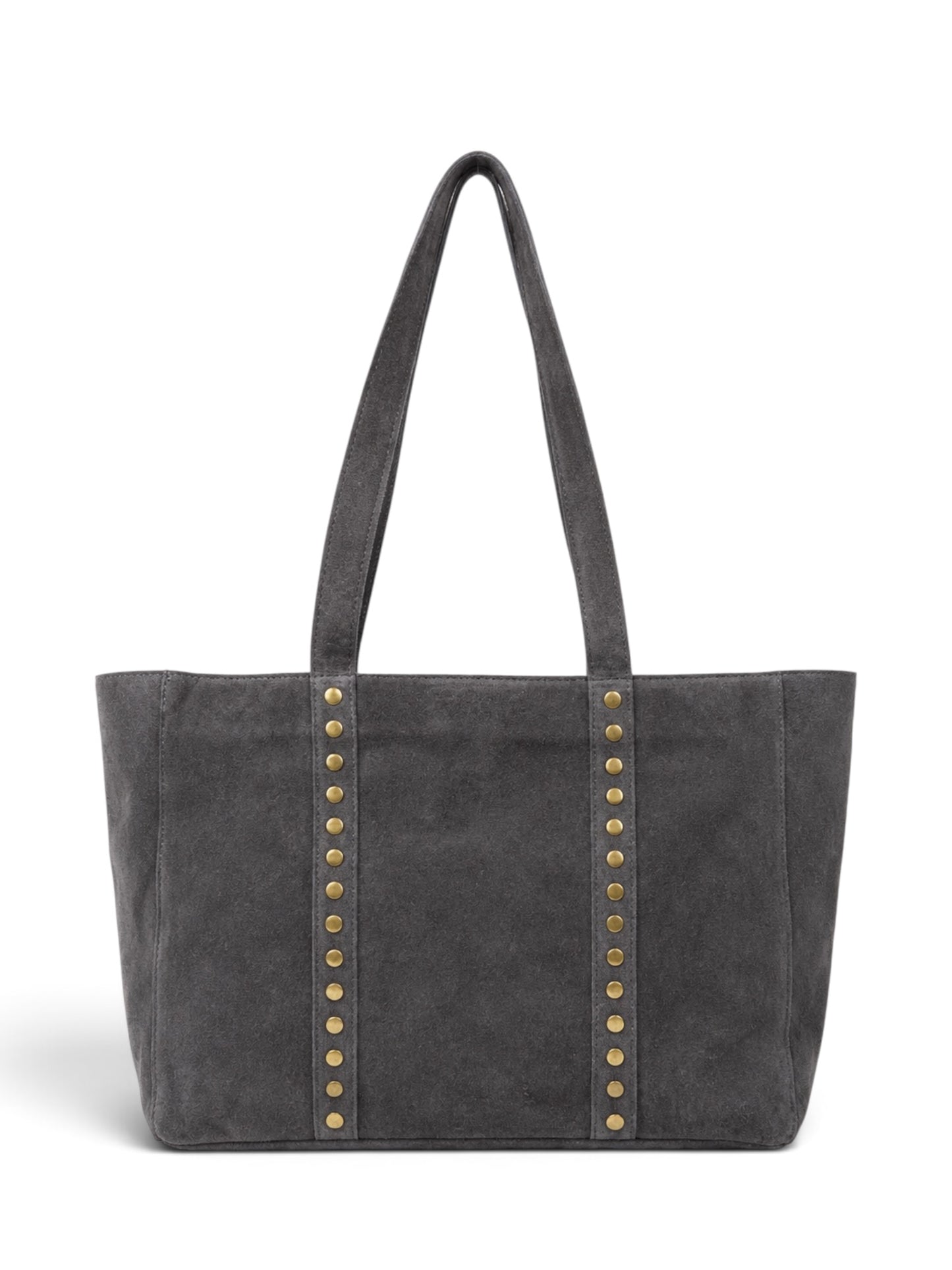 Bolso shopper de serraje gris
