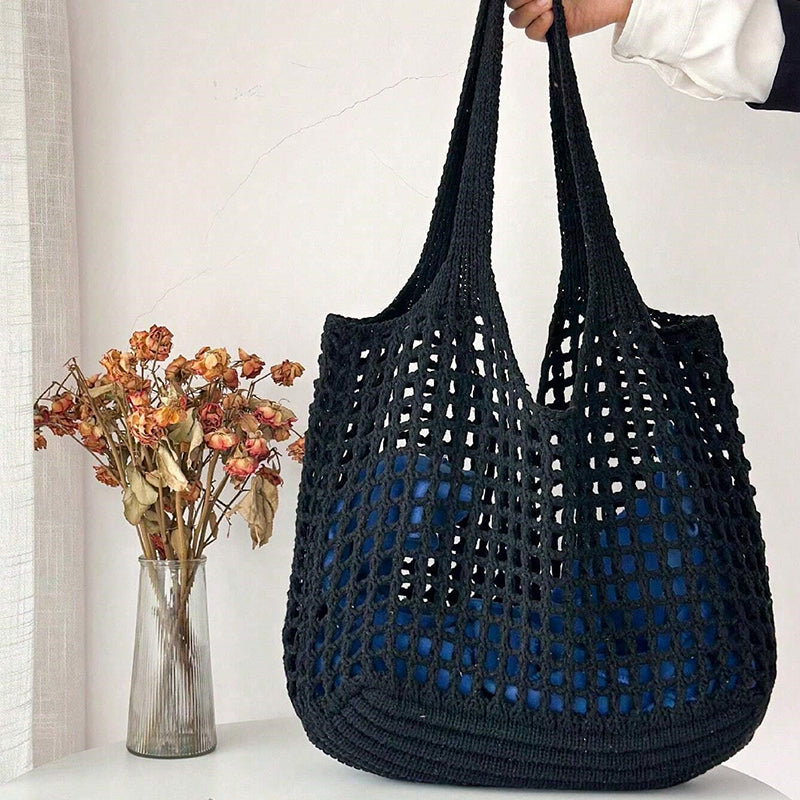 Bolso crochet negro
