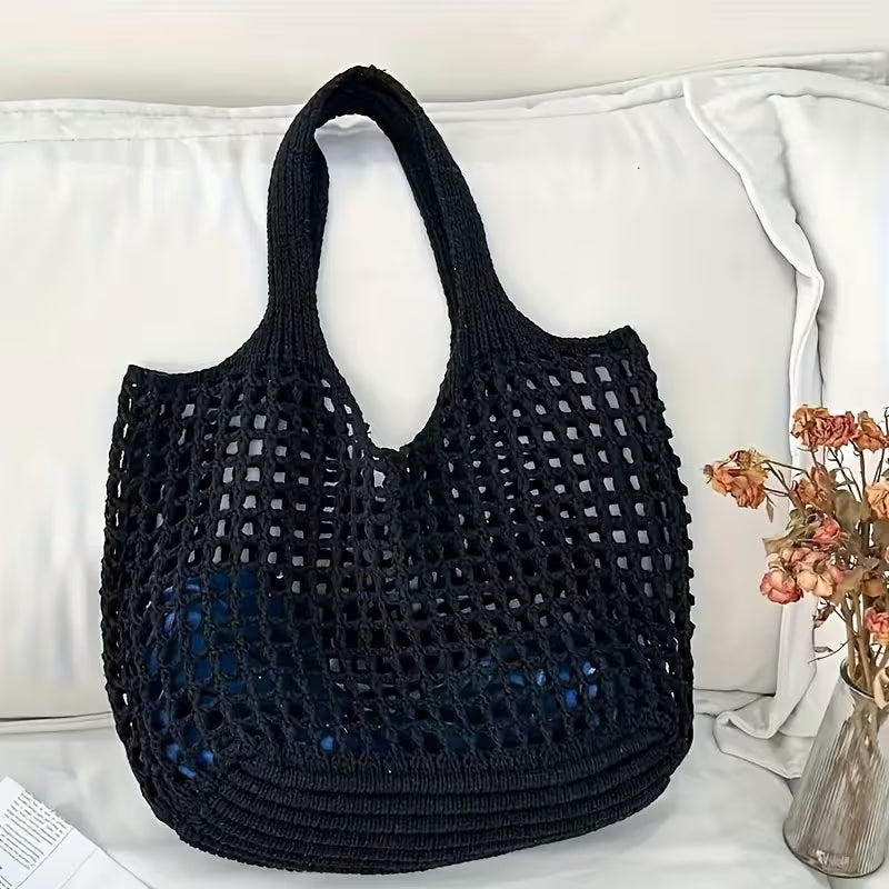 Bolso crochet negro