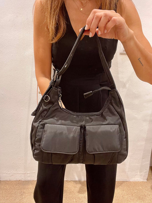 Bolso nylon BALU negro