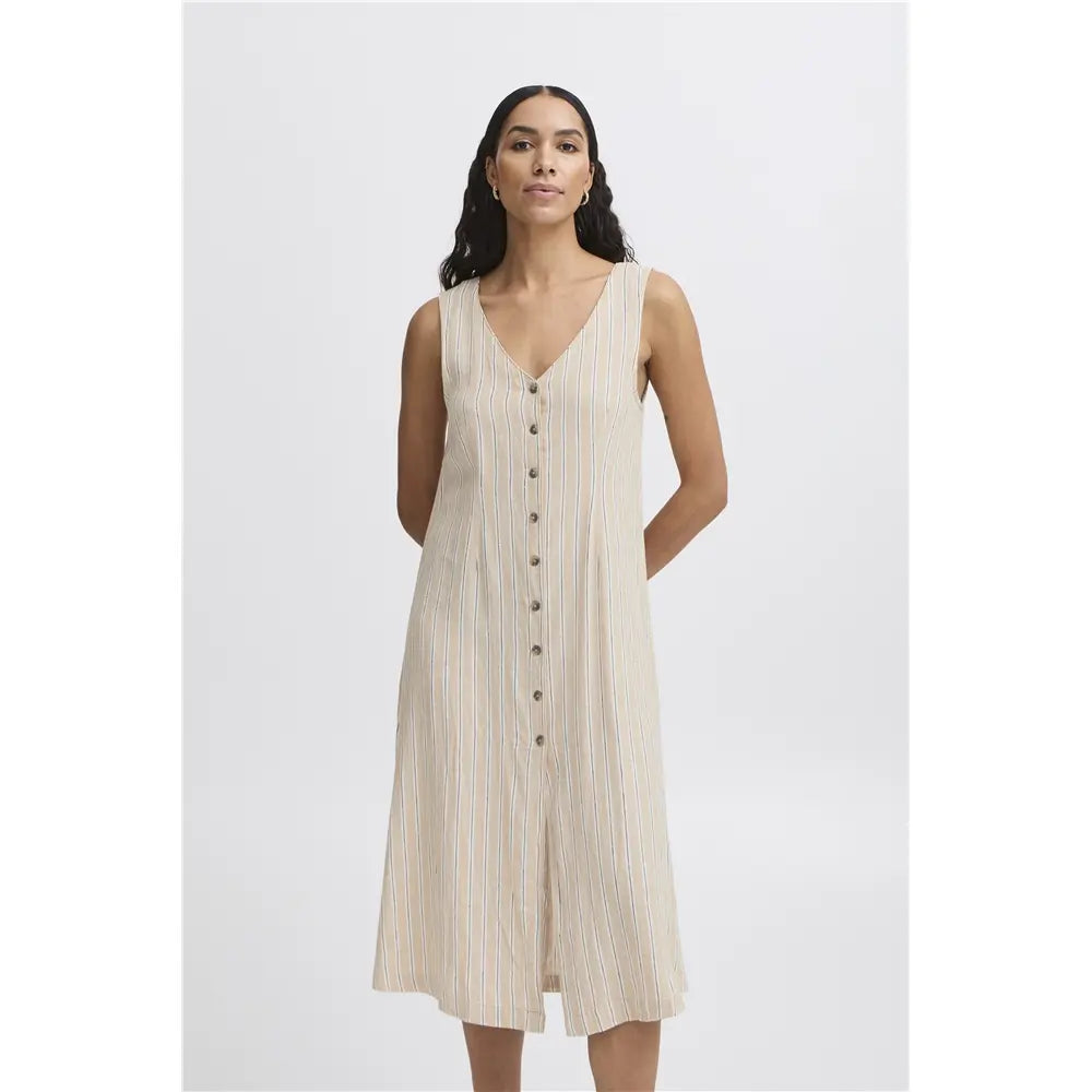 Vestido con lino JUNGLE