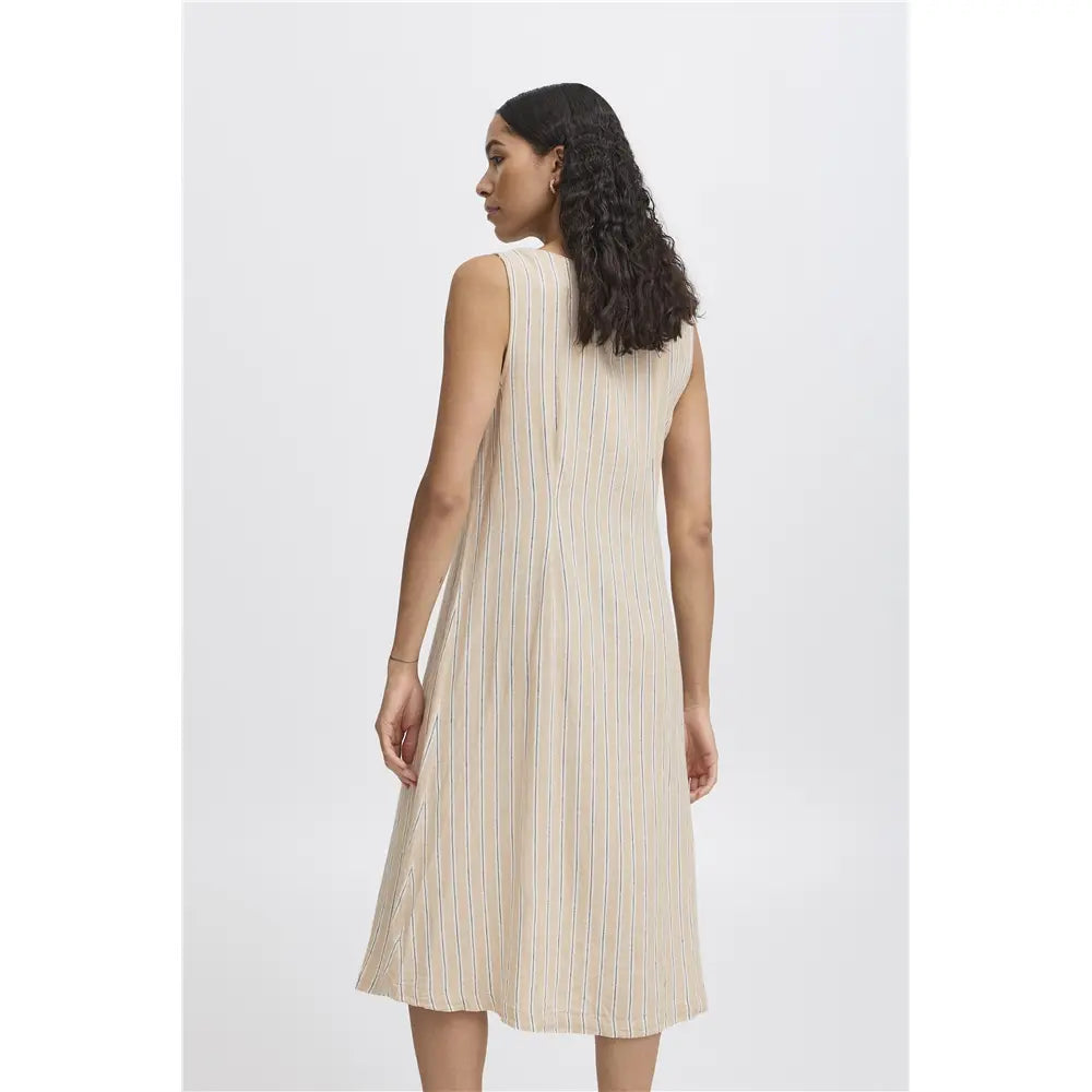 Vestido con lino JUNGLE