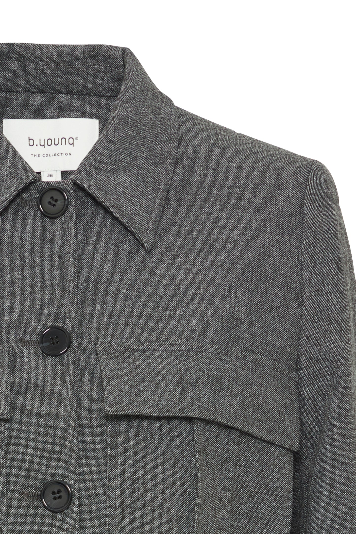 Chaqueta cropped gris BRISA