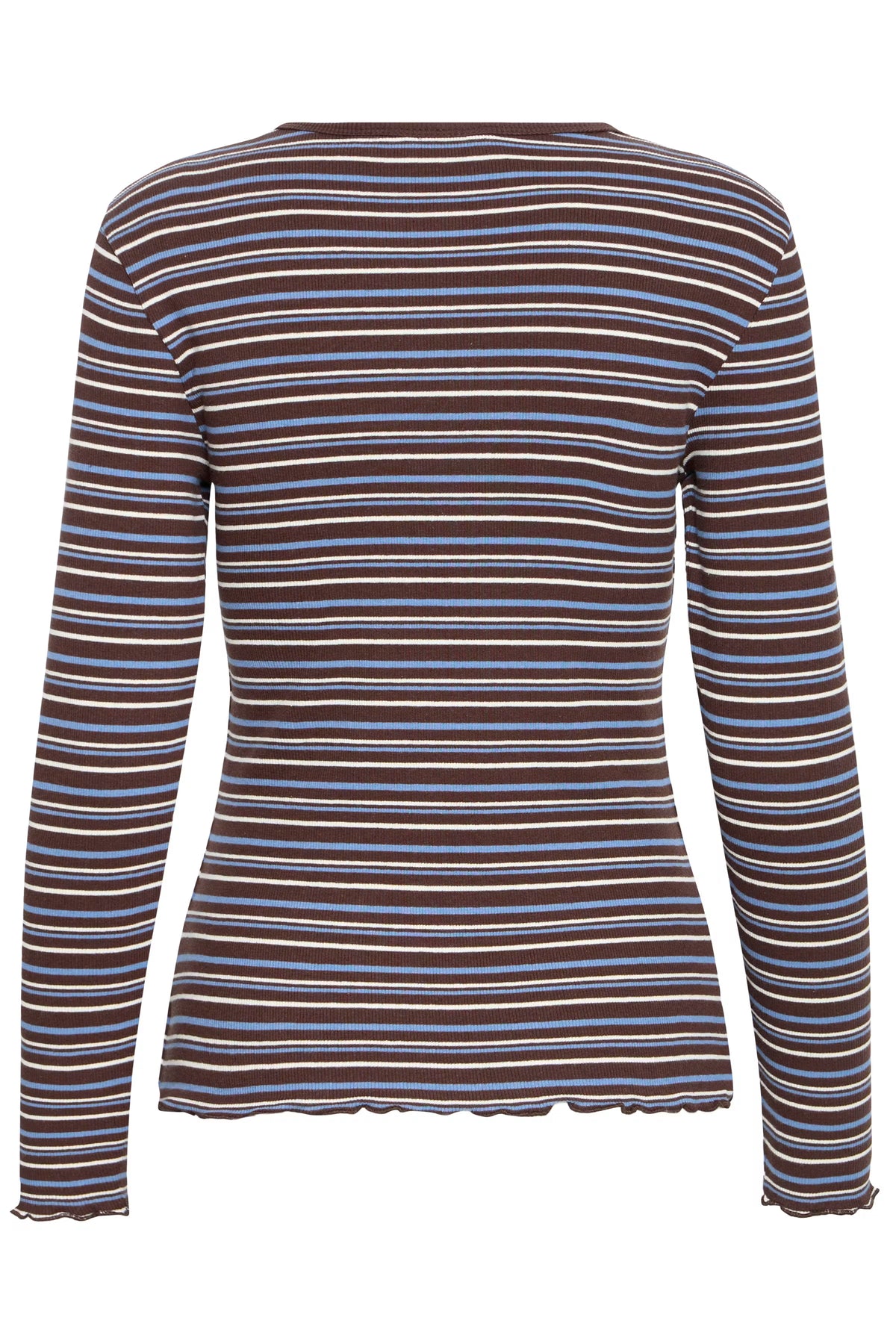 Camiseta rayas choco/blue LIDOM
