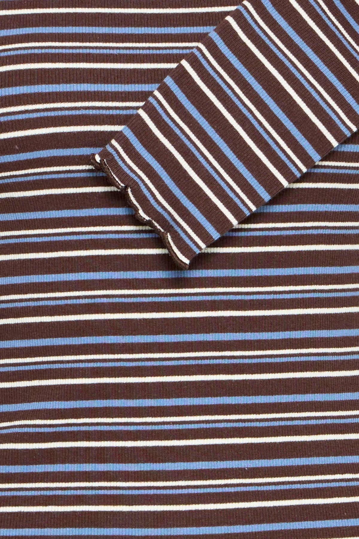 Camiseta rayas choco/blue LIDOM