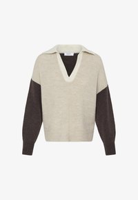 Jersey cuello polo bicolor LESLIE