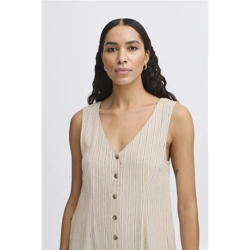 Vestido con lino JUNGLE