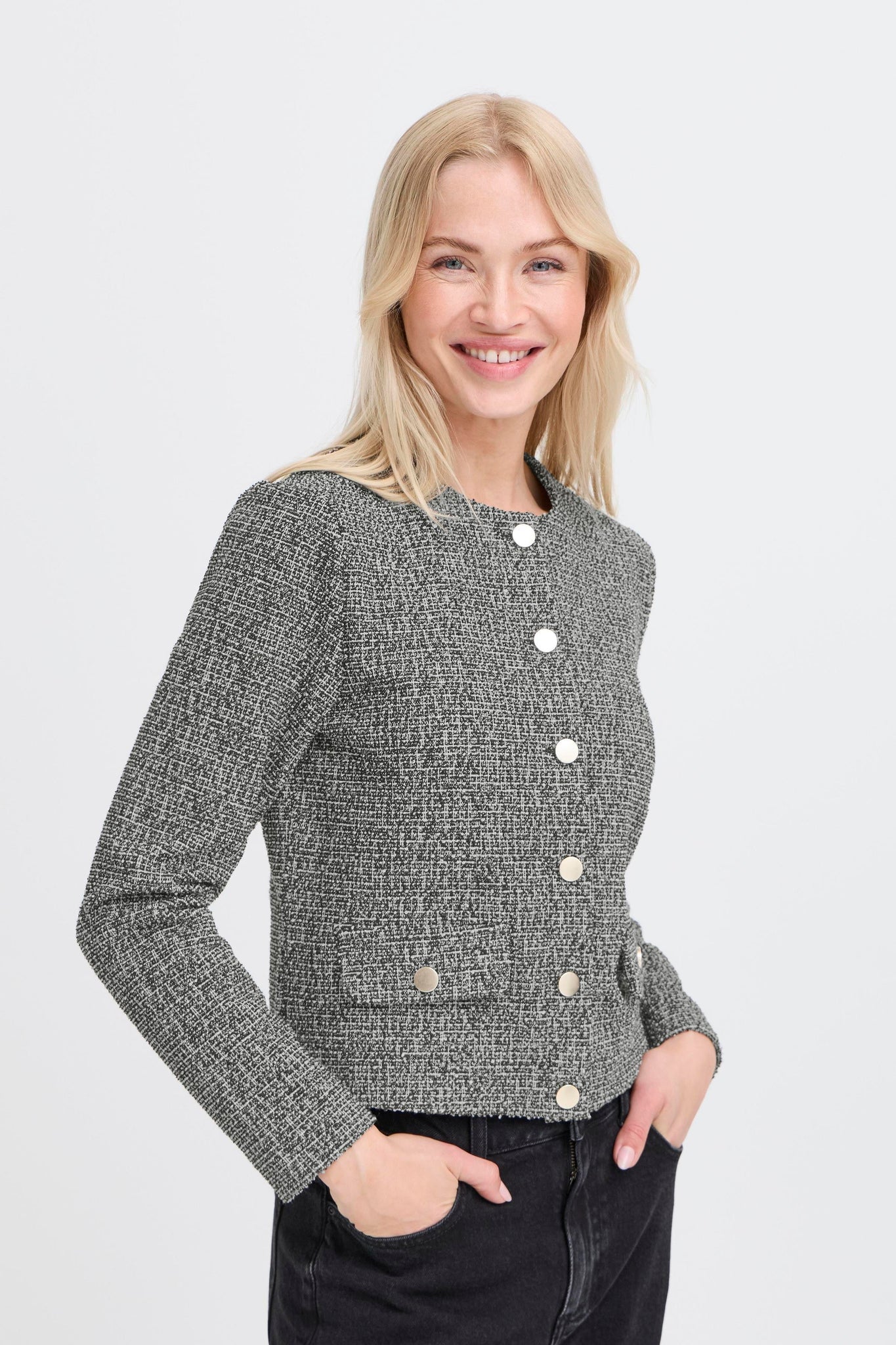 Chaqueta corta tweed BOSTON
