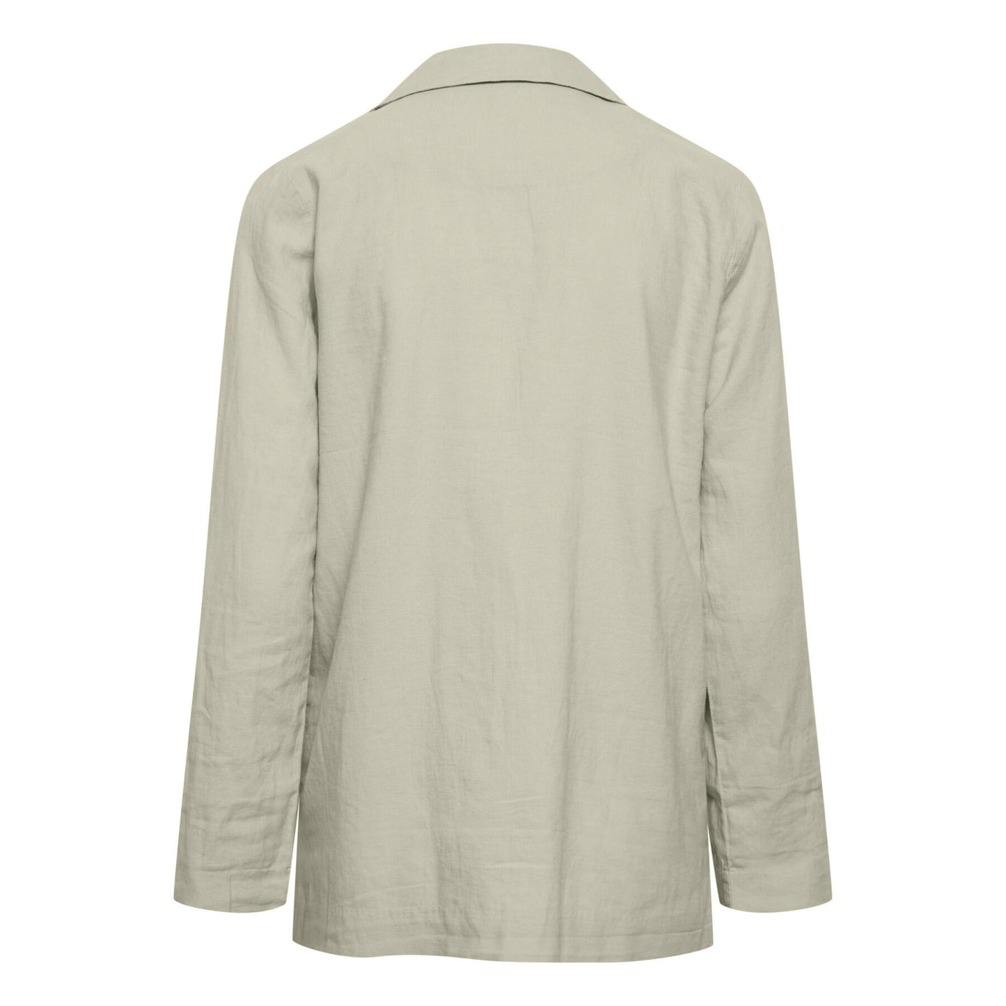 Blazer beige de lino ELBA