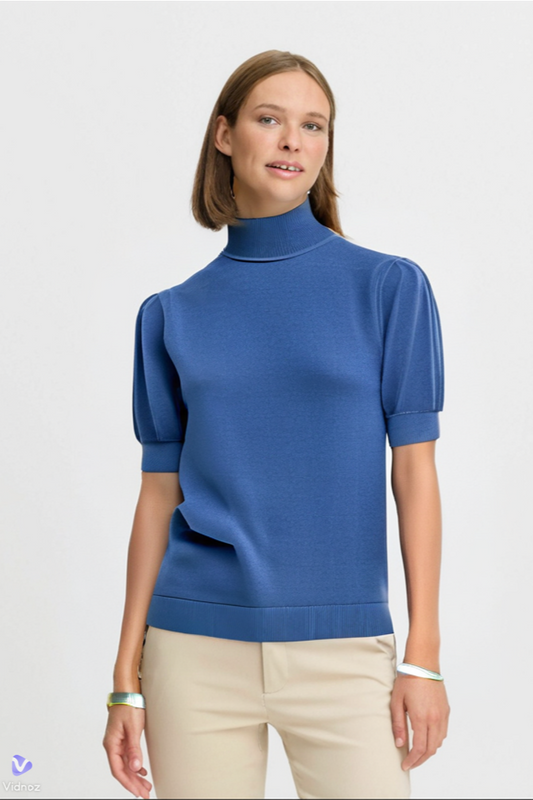Jersey de manga corta azul