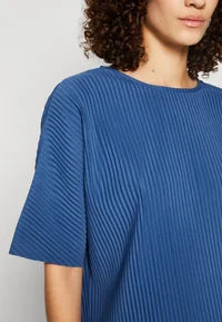 Top plisado azul TRISSA