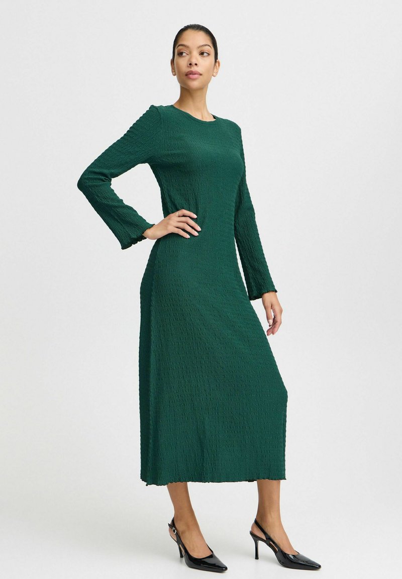 Vestido largo verde oscuro PAULA