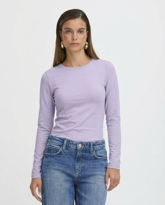 Camiseta básica malva PAMELA