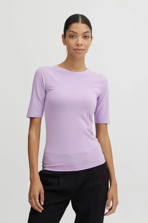 Camiseta básica malva AVA