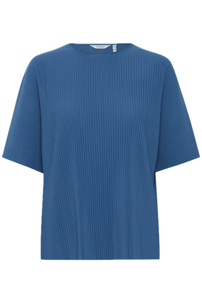 Top plisado azul TRISSA