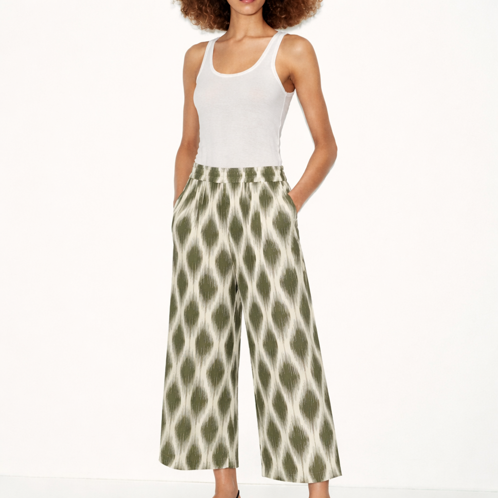 Pantalón estampado crop DALAKKA