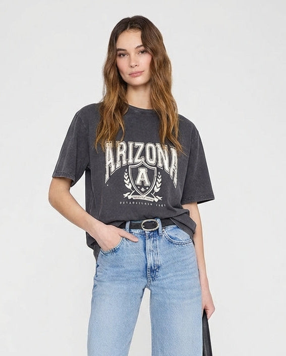 Camiseta gris lavado SOLKO