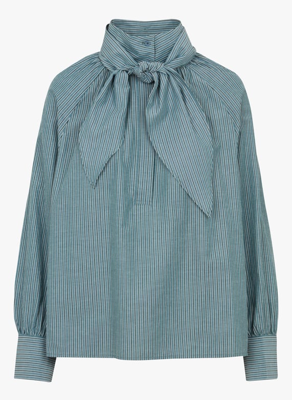 Camisa con lazo cuello TRISH