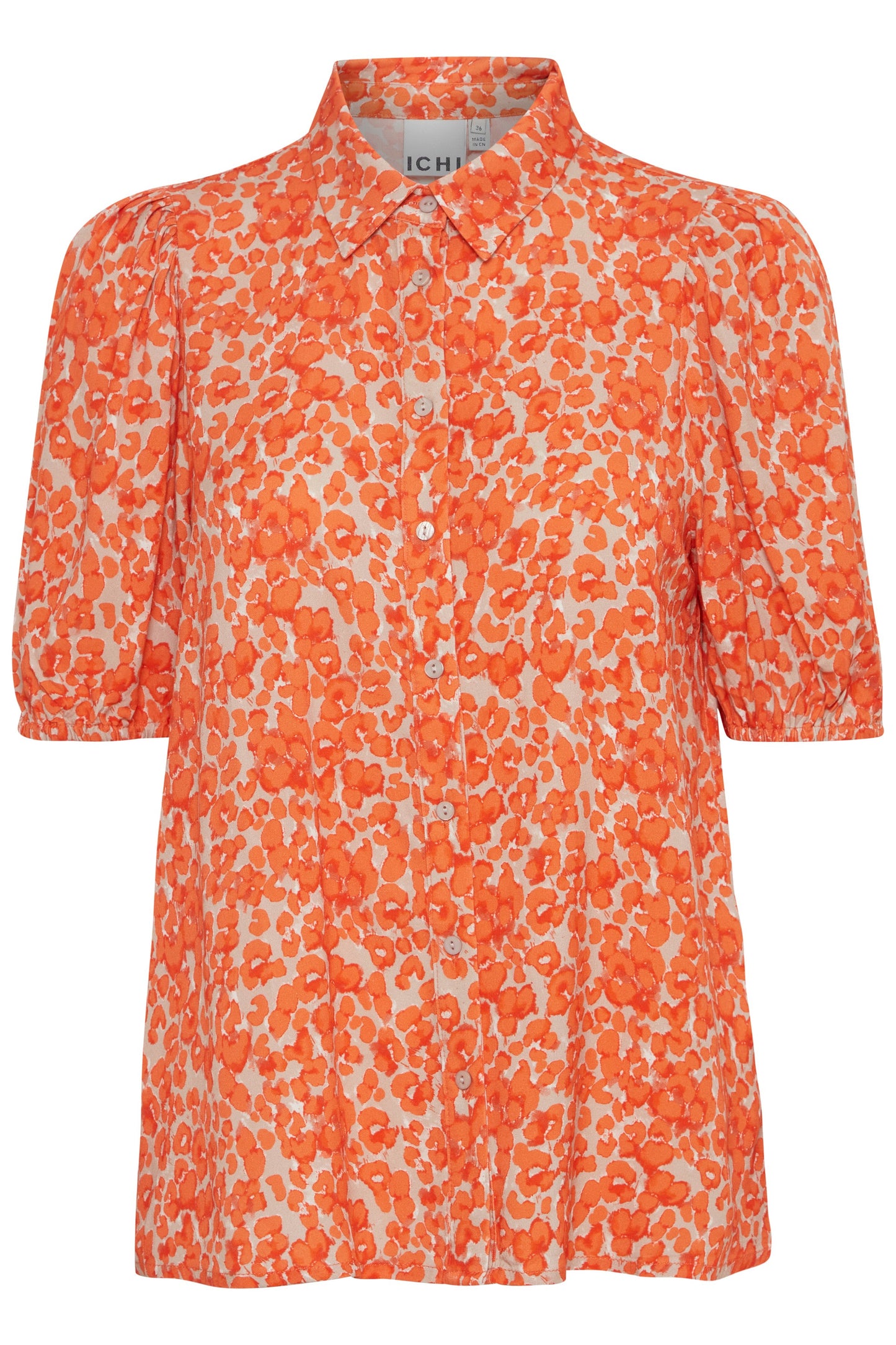 Blusa floral naranja
