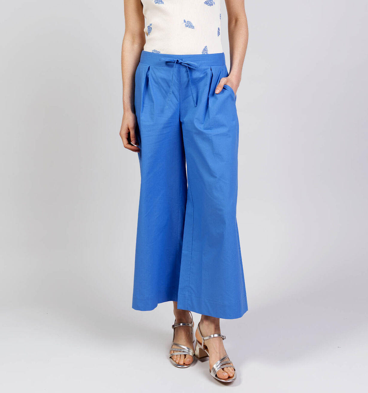 Pantalón culotte azul DEUTZIA