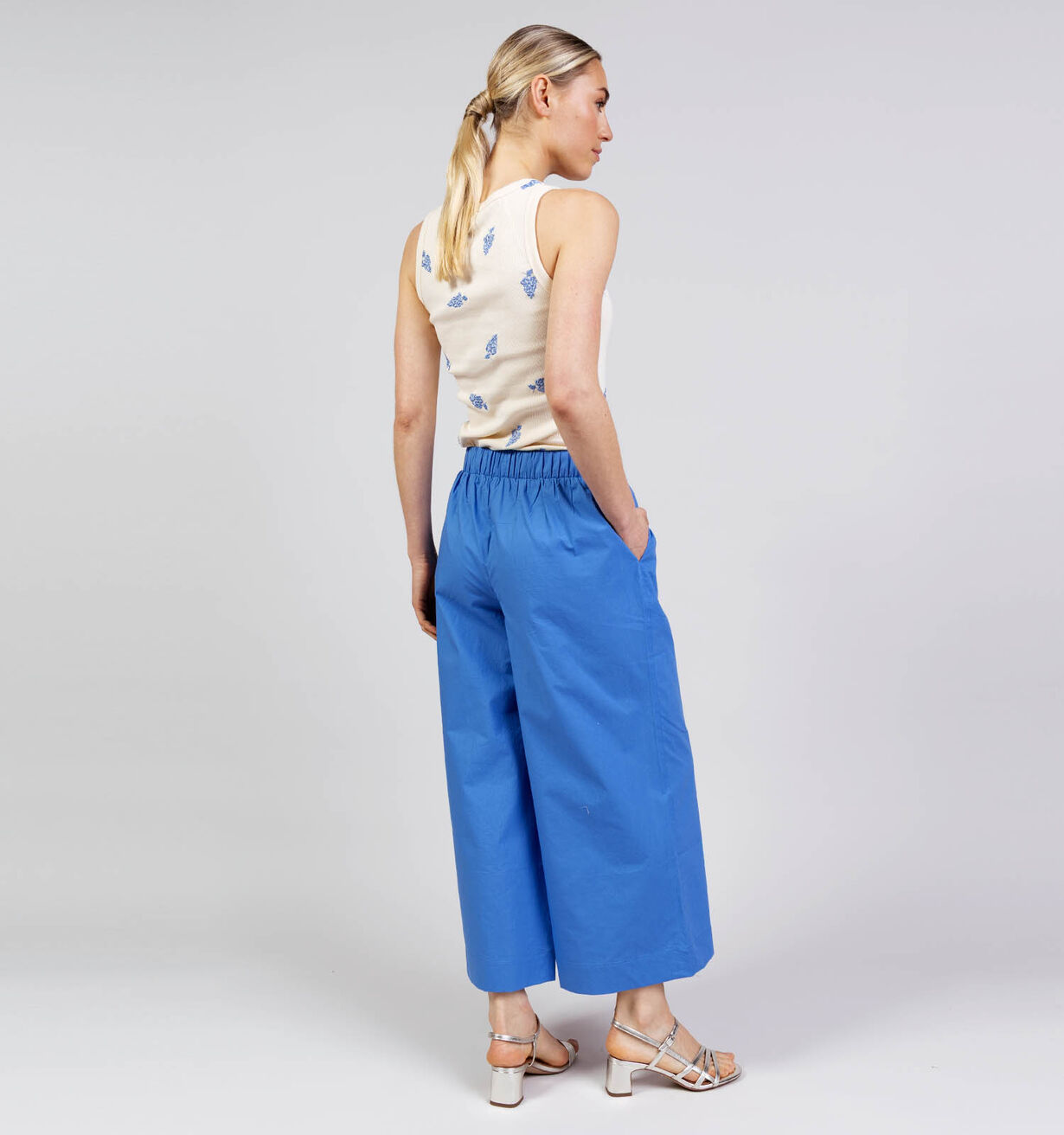 Pantalón culotte azul DEUTZIA