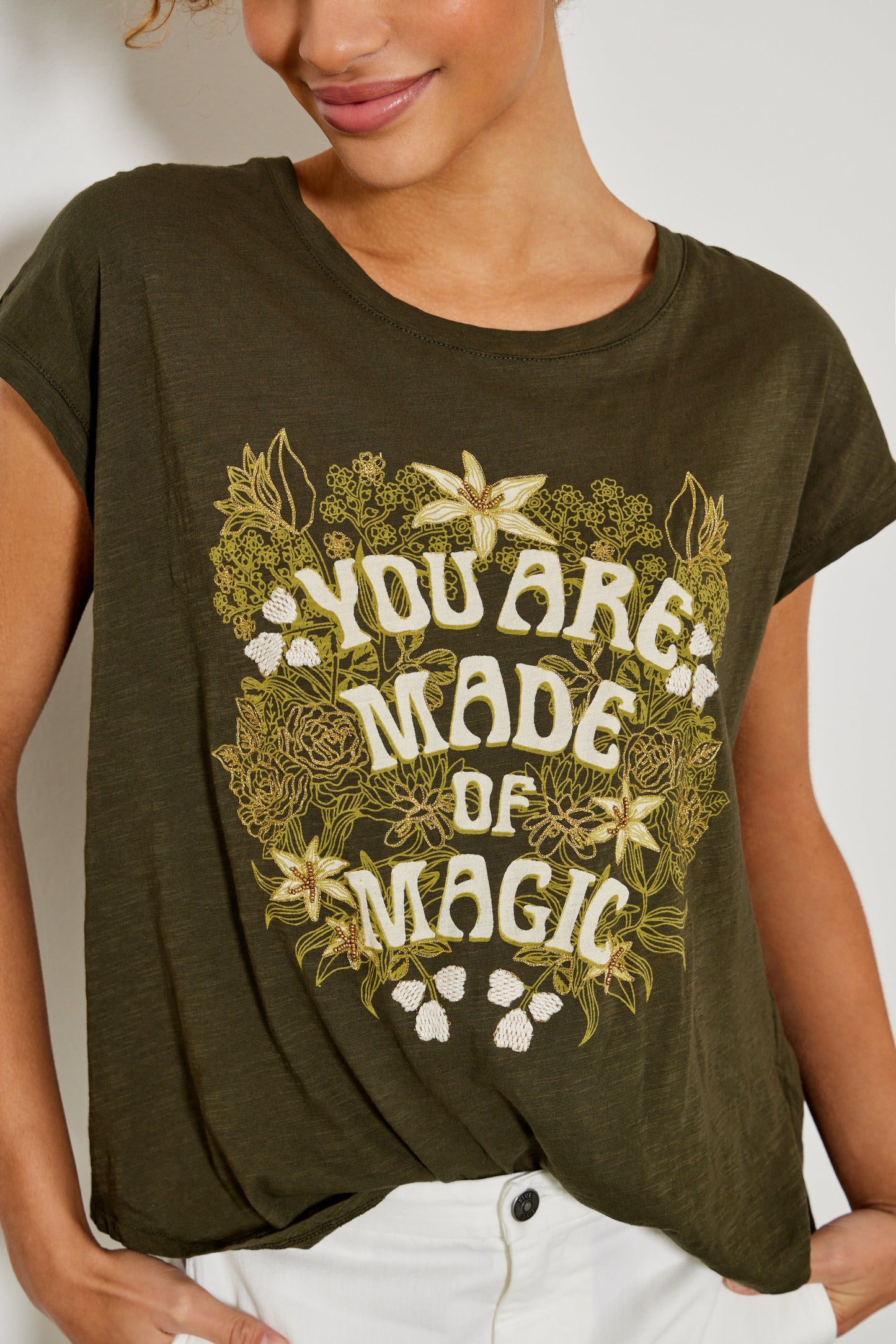 Camiseta caqui MAGIC