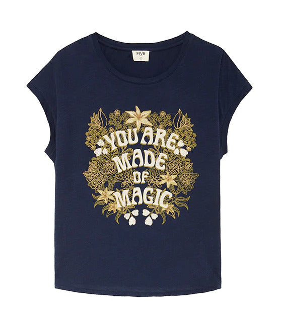 Camiseta azul marino MAGIC