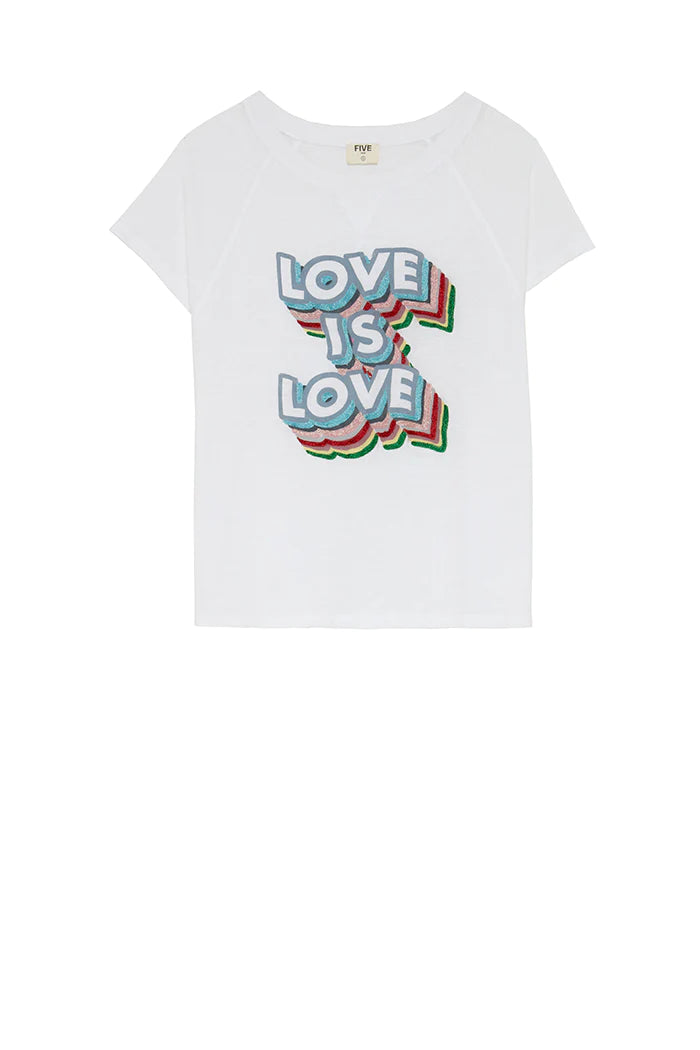 Camiseta blanca LOVE IS LOVE