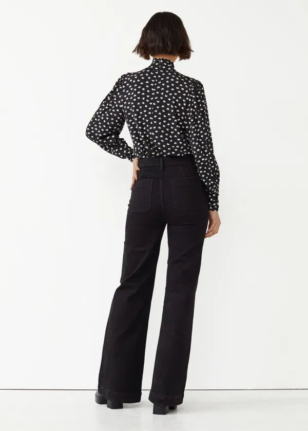 Pantalón ancho negro & Other Stories